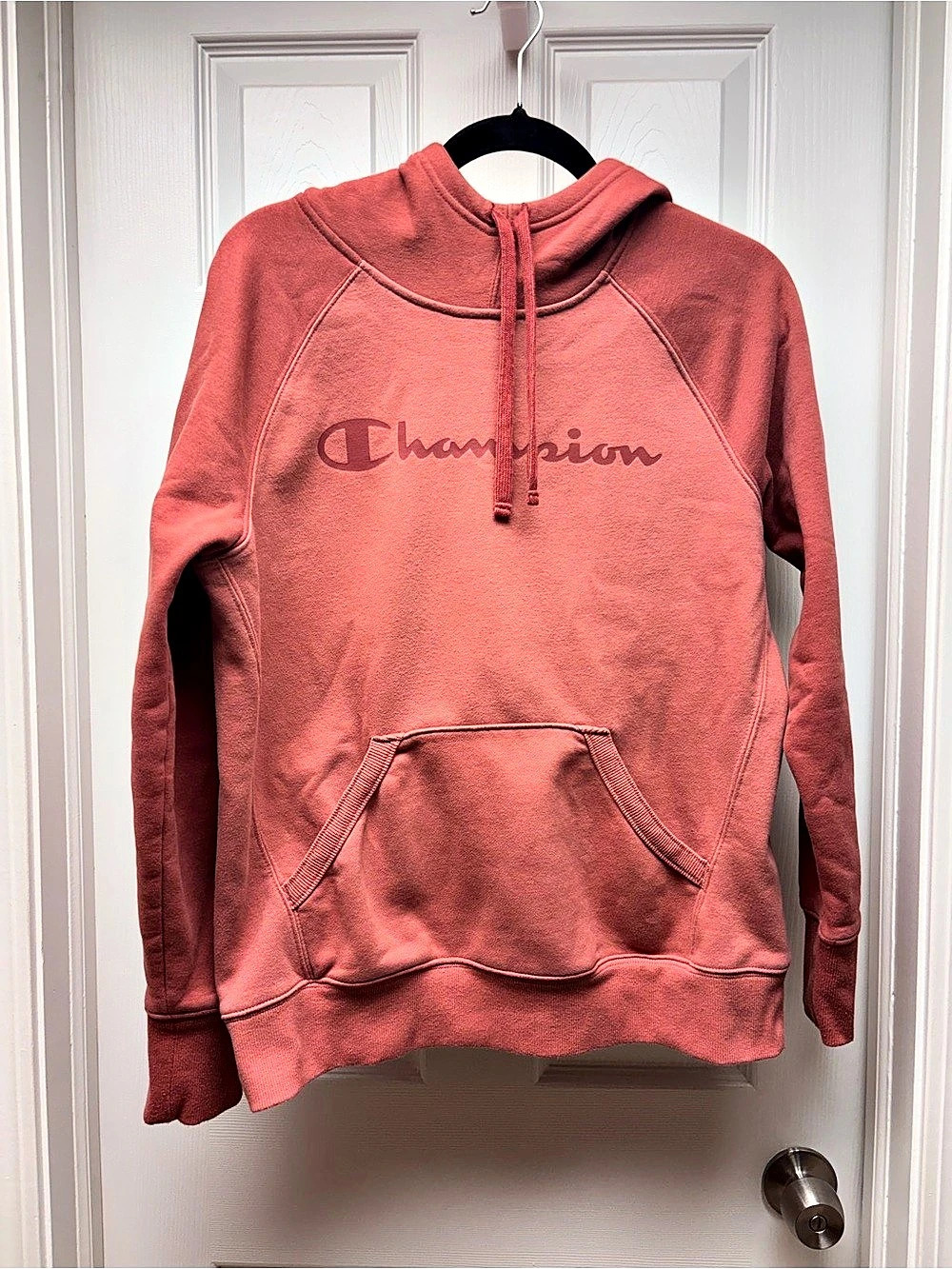 Champion Women’s Rusty Red Pullover Hoodie Sweatshirt Size Medium